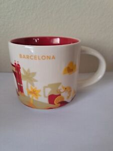 Starbucks Coffee Barcelona Spain 2016 Mug Cup 14 oz You Are Here Collection YAH