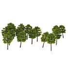 Set Of 40 Deep Green N Scale Model Trees For Building Scenery And Layout