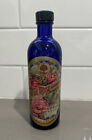 Vintage Crabtree & Evelyn Rose Water Eau De Roses 6 Fl Oz Blue Cobalt Bottle New