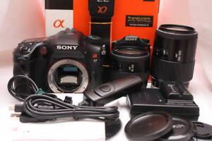 Sony 77 Slt-A77V Digital Single Lens Reflex Camera Double Zoom