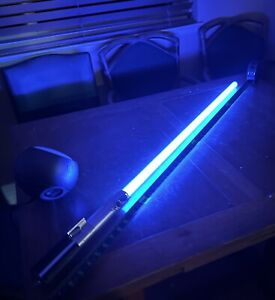 2007 Star Wars Master Replicas Luke Skywalker Rey Force FX Blue LightSaber