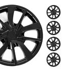 15 Inch Wheel Covers Hubcaps for Volvo Black Gloss (For: Volvo 240)