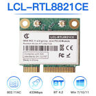 RTL8821CE Wireless mini pcie wifi bluetooth card 802.11ac Dual Band 2.4G/5G Card