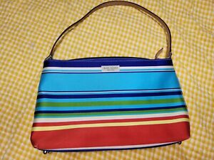 Vintage Kate Spade Rainbow Striped Purse Handbag