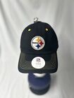 NFL Team Apparel Pittsburgh Steelers Black/Yellow Adjustable Strap Back Hat NWT