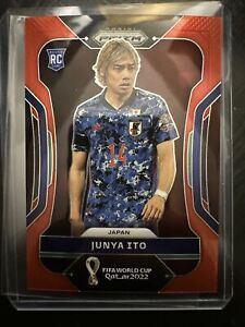 New Listing2022 Prizm FIFA World Cup Qatar JUNYA ITO Rookie Red /399 #127 Japan Parallel