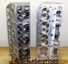 NEW ALUMINUM PERFORMANCE 327-350 CHEVY CYLINDER HEADS 2.02 INTAKE .600 SPRINGS
