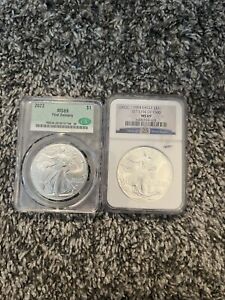New Listing1994 & 2023-W American Silver Eagle $1 NGC PF69 ASE Graded 1 oz .999 Coin