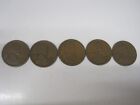 1920D Lincoln Wheat Pennies Lot of 5