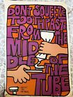 Vintage 1968 Cool Rickie Tickie Mod Graphic Art Poster USA