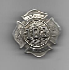 Vintage Obsolete Jamesville NY Fire Department Screw Back Badge Fireman #103