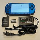 VIBRANT BLUE PSP 3000 System w/ 64gb Memory Card + New Shell + New LCD (Import)