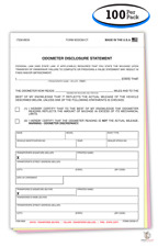3-Part Odometer Disclosure Statement (Form # ODOM-CT) (100 per pack)