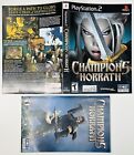Champions of Norrath Sony PS2 - ARTWORK & MANUAL ONLY *No Game* FREE SHIPPING!