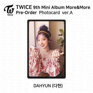 Twice Dahyun Official More And More Album Official Pre Order Photocard Version A