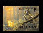 GB Isle of Man 733 MNH Birds Owl  Hong Kong 97 Stamp Expo
