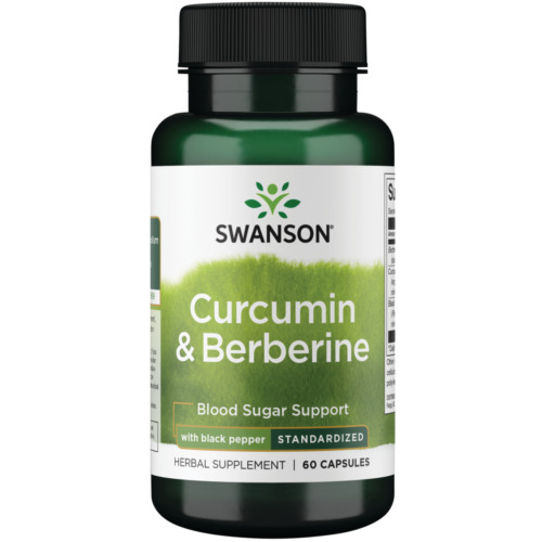 Swanson Curcumin and Berberine - Herbal Supplement Promoting Healthy Insulin ...
