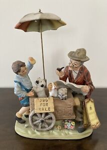 New ListingVERY RARE Arnart Collectors Edition Porcelain 'Dog For Sale' Umbrella Old Man