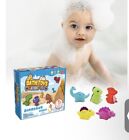 6 Pack Light-Up Floating Dinosaur Bath Toys Set, for Baby Toddler