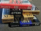 New Listing4x NEW NOS Maxell Sony TDK 100 HF  High Bias Blank Audio Cassette Tape SEALED