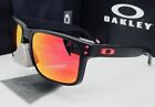 Custom OAKLEY matte black HOLBROOK +(aftermarket) fire POLARIZED sunglasses NEW!