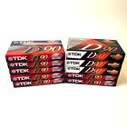 New ListingNEW SEALED (10 Pack) TDK D90 Blank Audio Cassette Tapes High Output IECI/TYPE I