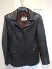 ARTURO Paris Leather Coat Lined Jacket Vintage Button Front Women's L Blazer