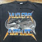Vintage 80s Nuclear Assault Shirt Thrash Metal Band Tour Punk Amerika Large XL