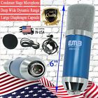 EMC920 Multi Pattern Recording Large Diaphragm Condenser Studio Microphone Blue
