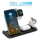 4in1 Wireless Charging Station For Apple AirPods iWatch iPhone 14 12 XS 11 13 8