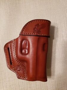 Braids Holsters BROWN leather OWB belt holster choose gun & left or right hand