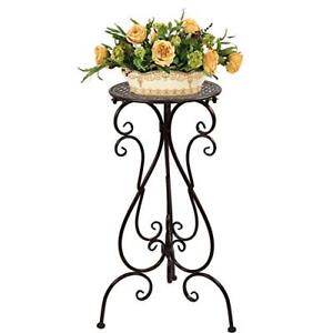 Metal Plant Stand 22.5inch Tall Heavy Duty Flower Pot Stands Single Planter Pede