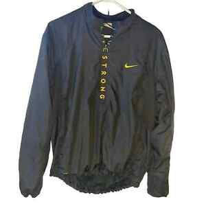 Men’s Vintage Black Livestrong Windbreaker Jacket Large Nike