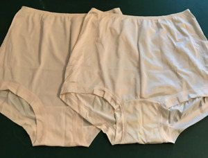 Lot of 2 Vintage Kayser Panties Nylon Sz 7 Large L Cream