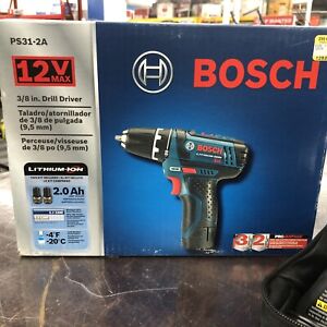 Bosch PS31-2A 12-Volt Max 3/8-in Variable Speed Cordless Drill, Bosch 3/8 in