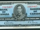 $5 1937 (( VF+++ )) Bank of Canada - Ottawa ** DAILY CURRENCY AUCTIONS