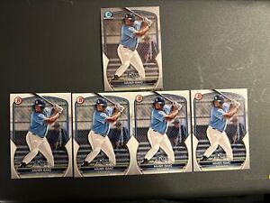2023 Bowman Draft Lot Of 5 Chrome Rookie Tampa Bay Rays Xavier Isaac