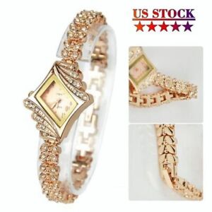 Great Fashion Bracelet Wrist Watch for Woman Lady Silver Rose Gold Luxury Gifts~