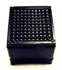 Vintage Art Deco Black Bakelite Plastic 'Made In USA' Hinged Ring Jewelry Box