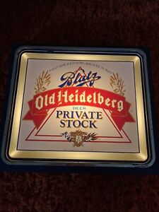 Vintage 1986 Blatz Old Heidelberg Beer Private Stock Lighted  Advertising Sign