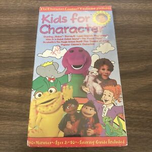 VTG 1990s Kids for Character (VHS) RARE Barney Lamb Chop  Gullah