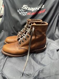 CHIPPEWA Boots: Engineer Boots Leather M Size7, Made in USA