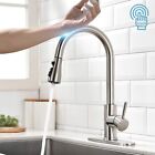 Touch Sensor Kitchen Sink Faucet with Sprayer Pull Down Automatic Mixer Tap US