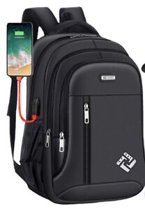 Backpack Oxford Laptop Backpack Travel Business School Book Bag w USB Port