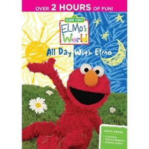 Sesame Street: Elmo's World: All Day With Elmo DVD VIDEO MOVIE learn counting
