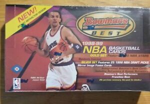 1998-99 Bowman's Best sealed hobby basketball box. 24 packs with 6 card packs