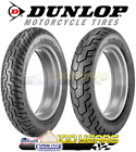 DUNLOP D404 FRONT AND REAR TIRE SET 100/90-19 AND 150/80-16 BLACKWALL - 2 TIRES