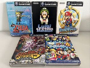 Nintendo Gamecube - 5 Game Lot- Zelda, Super Mario, Luigi - Japanese - US SELLER