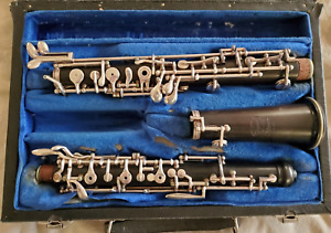New ListingSelmer Signet Full Conservatory Wood Low Bb Key Oboe For Restoration-4QSMC