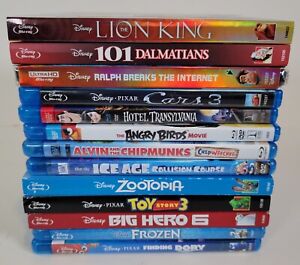 Children/Family Disney Blu Ray Lot Of 13 Movies 3 Brand New 4k Disney Fox